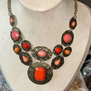 Ruby Rd. Bold Red and Pink Necklace